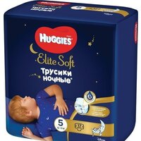 Трусики-подгузники Huggies Elite Soft Overnites 5 (17 шт) - Превью изображения №2 — Интернет-магазин Time-Shop
