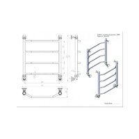 Полотенцесушитель Двин E 60/50 (черный матовый) - Превью изображения №4 — Интернет-магазин Time-Shop