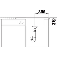 Кухонная мойка Blanco Andano XL 6 S-IF Compact (правая, с клапаном автоматом) - Превью изображения №2 — Интернет-магазин Time-Shop