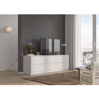 Комод НК-Мебель Stern ТВ-6Я 190 72677770 (белый) - Превью изображения №3 — Интернет-магазин Time-Shop