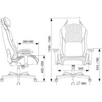 Игровое (геймерское) кресло Knight Neon (черный/голубой) - Превью изображения №25 — Интернет-магазин Time-Shop