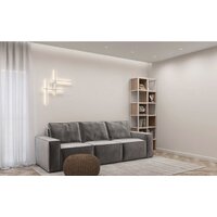Стеллаж Hype Mebel Грос-2 70x175 (черный/древесина белая) - Превью изображения №2 — Интернет-магазин Time-Shop