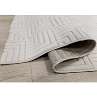 Ковер для жилой комнаты Radjab Carpet Сканди Сизаль Прямоугольник 10658A 12284RK (3x4, Krem/Krem) - Превью изображения №4 — Интернет-магазин Time-Shop
