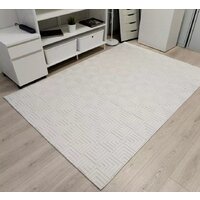 Ковер для жилой комнаты Radjab Carpet Сканди Сизаль Прямоугольник 10658A 12284RK (3x4, Krem/Krem) - Превью изображения №2 — Интернет-магазин Time-Shop
