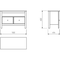 Тумба Mio Tesoro Сага 2.08.03.080.1 (белый) - Превью изображения №6 — Интернет-магазин Time-Shop