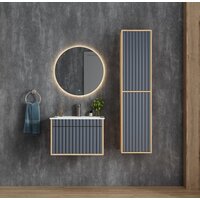  Onika Шкаф-полупенал Дайлер 35 403569 (графит/дуб сонома) - Превью изображения №7 — Интернет-магазин Time-Shop