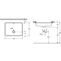 Умывальник Grohe 3948000H с гигиеническим покрытием 49.2x37 - Превью изображения №3 — Интернет-магазин Time-Shop