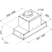 Кухонная вытяжка MAUNFELD Fantasy 60 (черный) - Превью изображения №2 — Интернет-магазин Time-Shop