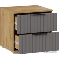 Тумба Трия Хилтон (дуб крафт золотой/графит матовый) - Превью изображения №2 — Интернет-магазин Time-Shop