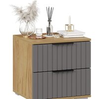 Тумба Трия Хилтон (дуб крафт золотой/графит матовый) - Превью изображения №3 — Интернет-магазин Time-Shop