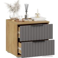 Тумба Трия Хилтон (дуб крафт золотой/графит матовый) - Превью изображения №4 — Интернет-магазин Time-Shop