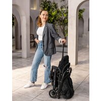 Коляска прогулочная «книга» Amarobaby Voyager (черный) - Превью изображения №15 — Интернет-магазин Time-Shop