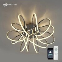 Припотолочная люстра Estares Liana Muse 105W R-APP-560x235-CHROME/WHITE-220-IP20 - Превью изображения №3 — Интернет-магазин Time-Shop