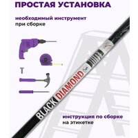 Сушилка для белья Comfort Alumin Group Потолочная 5 прутьев Black Diamond 190 см (алюминий) - Превью изображения №3 — Интернет-магазин Time-Shop