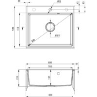 Кухонная мойка Deante Andante ZQN N103 (nero) - Превью изображения №2 — Интернет-магазин Time-Shop