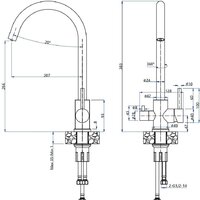 Смеситель GranFest QUARZ GF-Z5420 (черный) - Превью изображения №2 — Интернет-магазин Time-Shop