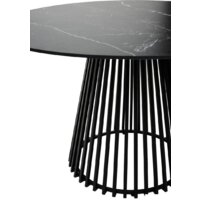 Кухонный стол M-City Terni 120 Matt 614M04921 (черный мрамор матовый/черный) - Превью изображения №6 — Интернет-магазин Time-Shop