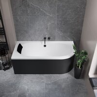 Ванна Lauter Bliss 160х75 L 21201061L (с ножками и черным подголовником) - Превью изображения №22 — Интернет-магазин Time-Shop