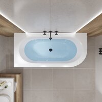 Ванна Lauter Bliss 160х75 L 21201061L (с ножками и черным подголовником) - Превью изображения №31 — Интернет-магазин Time-Shop