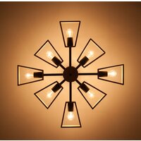 Люстра средней высоты Евросвет Klark 70056/8 (черный) - Превью изображения №5 — Интернет-магазин Time-Shop