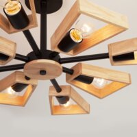 Люстра средней высоты Евросвет Klark 70056/8 (черный) - Превью изображения №6 — Интернет-магазин Time-Shop