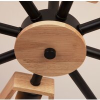 Люстра средней высоты Евросвет Klark 70056/8 (черный) - Превью изображения №7 — Интернет-магазин Time-Shop