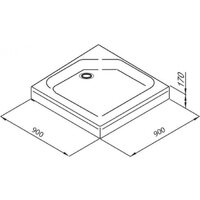 Душевой уголок Triton Йота-Блэк 90x90 (черный, с поддоном) - Превью изображения №9 — Интернет-магазин Time-Shop