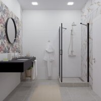 Душевой уголок Triton Йота-Блэк 90x90 (черный, с поддоном) - Превью изображения №4 — Интернет-магазин Time-Shop