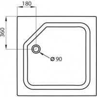 Душевой уголок Triton Йота-Блэк 90x90 (черный, с поддоном) - Превью изображения №8 — Интернет-магазин Time-Shop