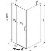 Душевой уголок Triton Йота-Блэк 90x90 (черный, с поддоном) - Превью изображения №6 — Интернет-магазин Time-Shop