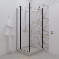 Душевой уголок Triton Йота-Блэк 90x90 (черный, с поддоном) - Превью изображения №2 — Интернет-магазин Time-Shop