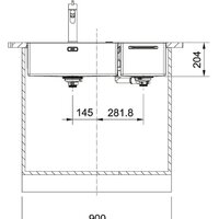 Кухонная мойка Franke Box Center BWX 220-54-27 TL 127.0538.260 - Превью изображения №5 — Интернет-магазин Time-Shop
