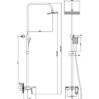 Душевая система  Diadonna Д80-335116 - Превью изображения №4 — Интернет-магазин Time-Shop
