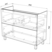  Garda Тумба под умывальник Grado 58 100 26.58.100 - Превью изображения №2 — Интернет-магазин Time-Shop
