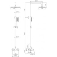 Душевая система  Ledeme L2474 - Превью изображения №5 — Интернет-магазин Time-Shop