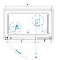 Душевая дверь RGW PA-02 41080207-51 70 (хром/шиншилла стекло) - Превью изображения №4 — Интернет-магазин Time-Shop