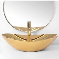 Умывальник Rea Royal (золотой) - Превью изображения №2 — Интернет-магазин Time-Shop