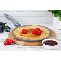 Блинная сковорода Elan Gallery Гармония вкуса 120570 (серый мрамор) - Превью изображения №6 — Интернет-магазин Time-Shop