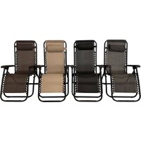 Шезлонг Sundays ZC-CC010-2 (темно-коричневый) - Превью изображения №5 — Интернет-магазин Time-Shop