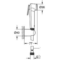 Гигиенический душ Grohe Tempesta-F Trigger Spray 30 26356IL0 - Превью изображения №2 — Интернет-магазин Time-Shop