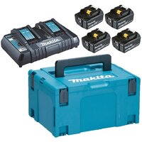 Makita 198091-4 (18В/4x6 Ah + 18В + кейс)