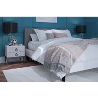 Кровать Ангстрем Хилтон спальня ХТ-800.26 исп.21 (Д1, белый премиум) - Превью изображения №3 — Интернет-магазин Time-Shop