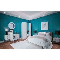 Кровать Ангстрем Хилтон спальня ХТ-800.26 исп.21 (Д1, белый премиум) - Превью изображения №4 — Интернет-магазин Time-Shop