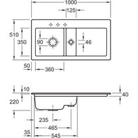 Кухонная мойка Villeroy & Boch Subway 60 677002I4 - Превью изображения №2 — Интернет-магазин Time-Shop
