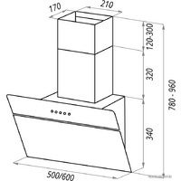 Кухонная вытяжка MAUNFELD MZR 60 (белый) - Превью изображения №3 — Интернет-магазин Time-Shop