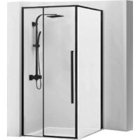 Душевой уголок Rea Solar 90x90 (черный/прозрачное стекло) - Превью изображения №1 — Интернет-магазин Time-Shop