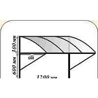 Козырек Dudo КС-2/1 - Превью изображения №3 — Интернет-магазин Time-Shop