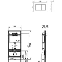 Инсталляция для унитаза Tece 9.400.407 (с кнопкой смыва) - Превью изображения №2 — Интернет-магазин Time-Shop