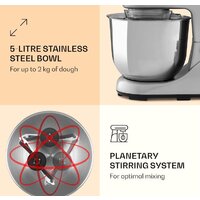 Планетарный миксер Klarstein Bella Pico 2G (серебристый) - Превью изображения №3 — Интернет-магазин Time-Shop