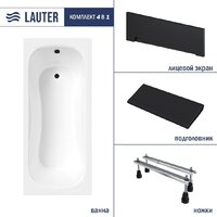 Ванна Lauter Sophia 160 21205160 (с ножками, черным подголовником и черным лиц.экраном) - Превью изображения №2 — Интернет-магазин Time-Shop